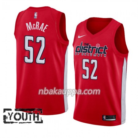 Washington Wizards  Jordan Mcrae 52 2018-19 Nike Punainen Pelipaidat Swingman - Lasten
